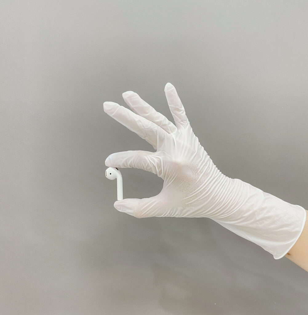 Găng tay phòng sạch chống tĩnh điện sản xuất tai nghe
